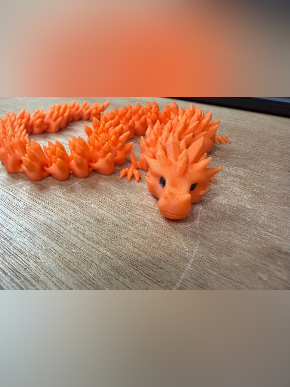 14” 3D Printed Articulated Crystal Dragon